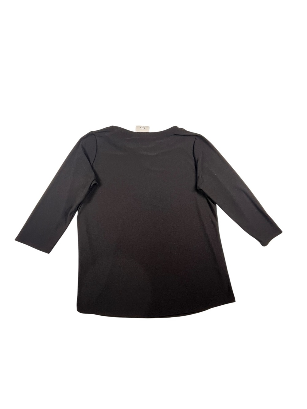 Susan Graver Black V-Notch 3/4 Sleeve Top size M. SKU 162 - Picture 8 of 8